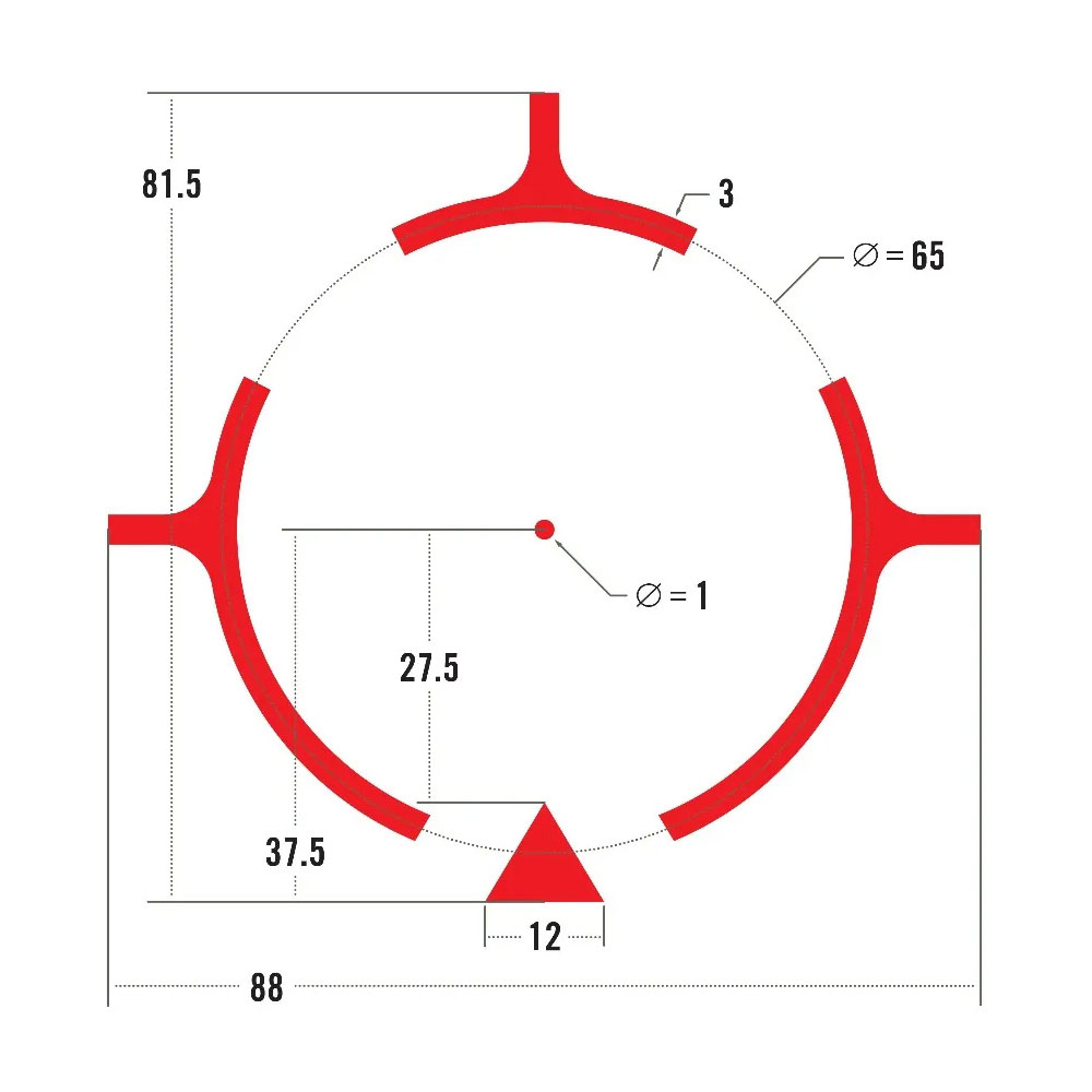 维特Vortex AMG UH-1 Gen II 二代 1MOA全息瞄准镜 - 图片 2